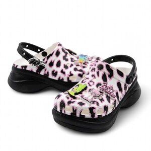 Crocs Bae Clog Womens 10 Ron English Party Animals Cheetah Platform